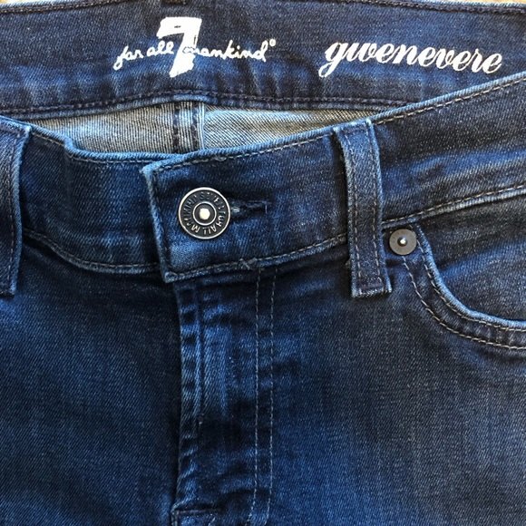 7 For All Mankind Gwenevere Ankle Zip Low Rise Skinny Jean-27 - Picture 5 of 12